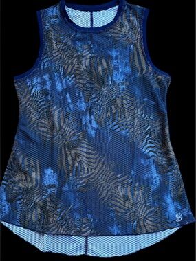 Women's sleeveless sportswear from Sofibella in dark blue and gold